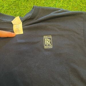 Vintage Rolls-Royce Logo T-Shirt Men’s Large Navy Blue